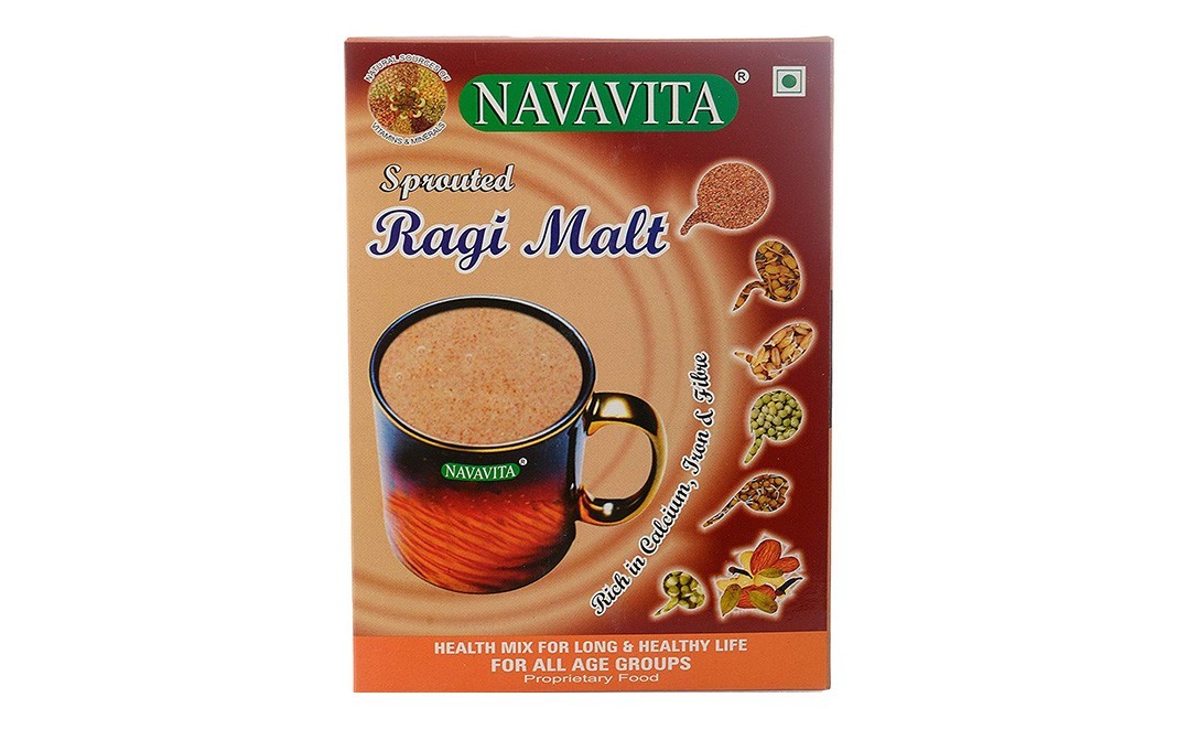 Navavita Sporuted Ragi Malt    Box  500 grams
